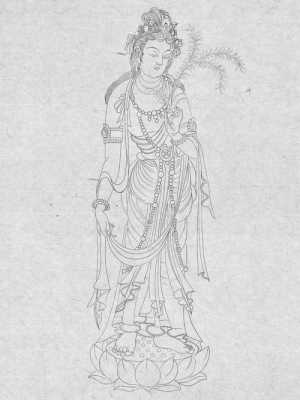 菩萨的手画法（菩萨手绘图）-图1