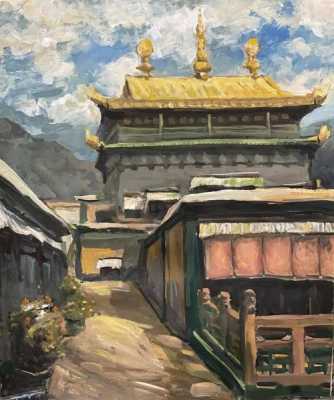 西藏山南寺庙图片画画（西藏山南景点）