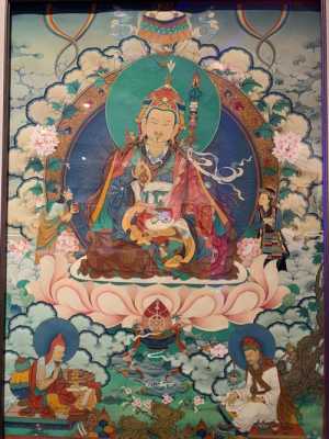 西藏寺庙墙上的唐卡画（西藏唐卡绘画）-图1
