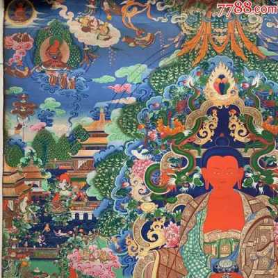 西藏寺庙墙上的唐卡画（西藏唐卡绘画）-图3
